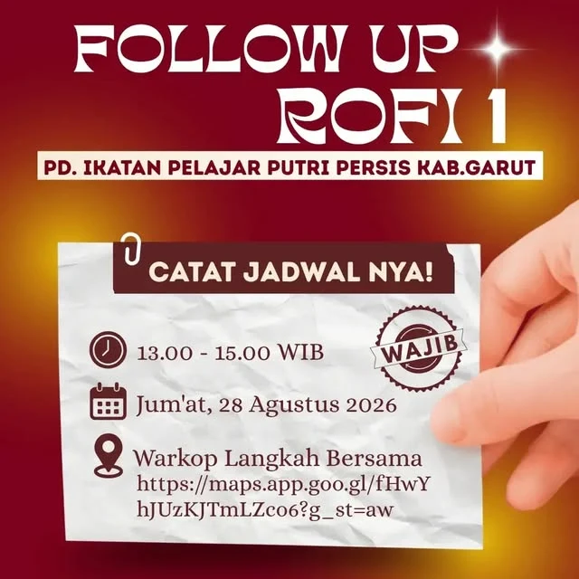 Poster Follow Up Rofi 1, 28 Agustus 2026